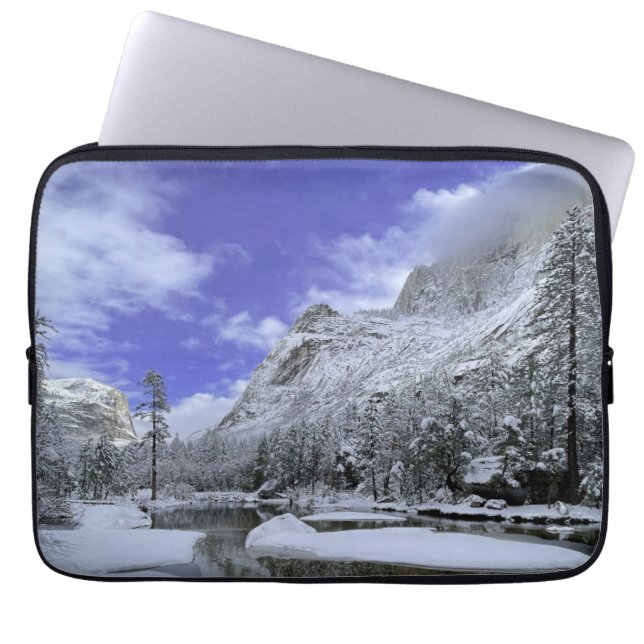Funda Para Portátil Hielo y nieve | Parque nacional Yosemite (Frente)