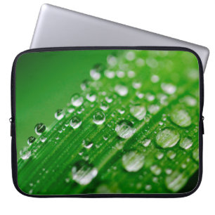 Funda Para Portátil Hierba de la naturaleza del rocío de la hoja de ag