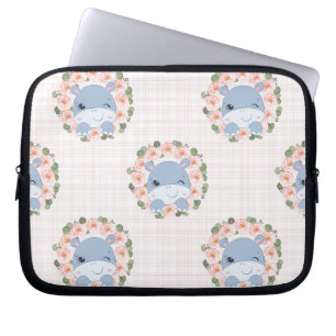 Funda Para Portátil Hipo Y Tatuaje De Flor