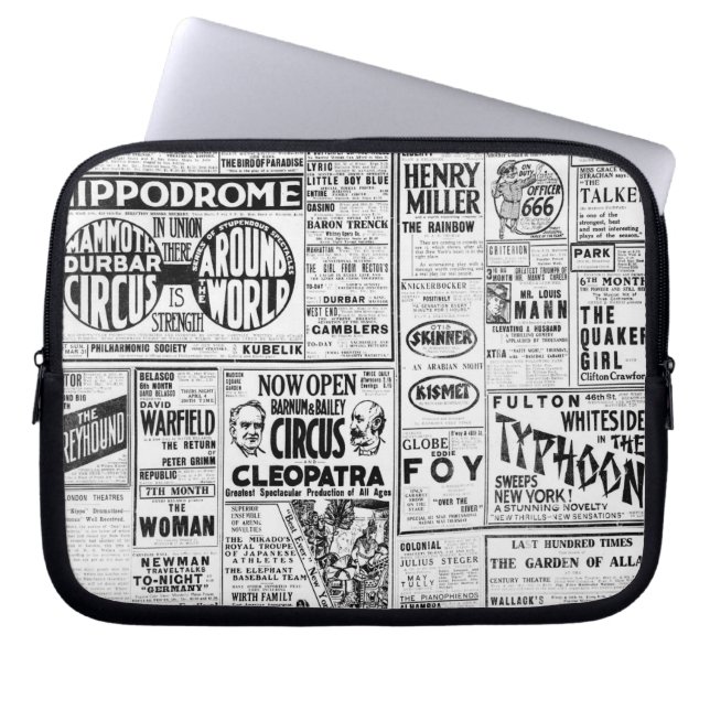 Funda Para Portátil HIPÓDROMO de Barnum Bailey Eddie Foy de las (Frente)