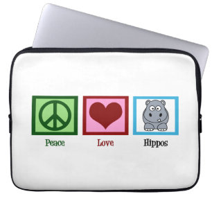 Funda Para Portátil Hipopótamo lindo