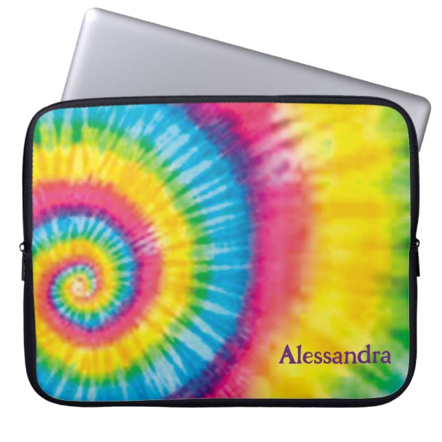 Funda para portátil Hippie Tie Dye de 60's - Perso (Frente)