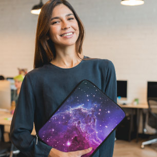 Funda Para Portátil Hipster Púrpura Ombre Cabeza de Mono Nebulosa
