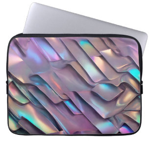Funda Para Portátil Hiridiscente futurista/holográfico abstracto
