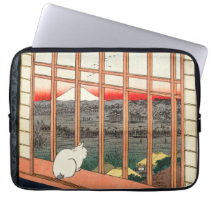 Funda Para Portátil Hiroshige Utagawa - Campos de arroz de Asakusa