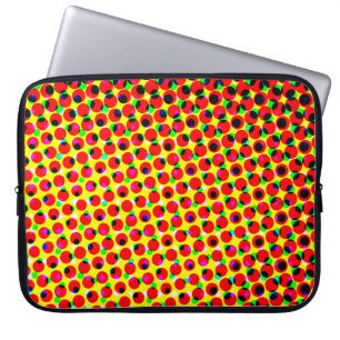 Funda Para Portátil historietas vintage coloridas de fondo de medio to