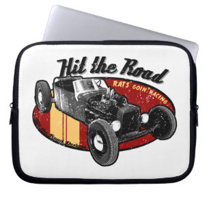 Funda Para Portátil Hit the Road - Rats Goin' Racing diseño original
