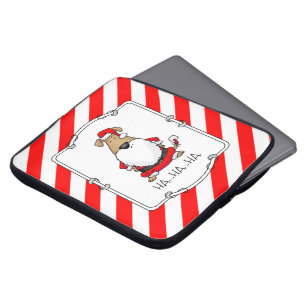 Funda Para Portátil HO HO HO Muy Gracioso Santa Costume Perro Sarcásti