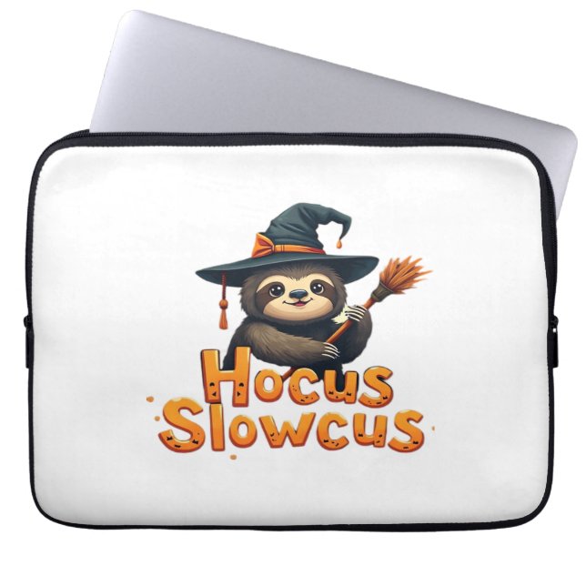 Funda Para Portátil Hocus Slowcus Sloth amantes del disfraz de Hallowe (Frente)
