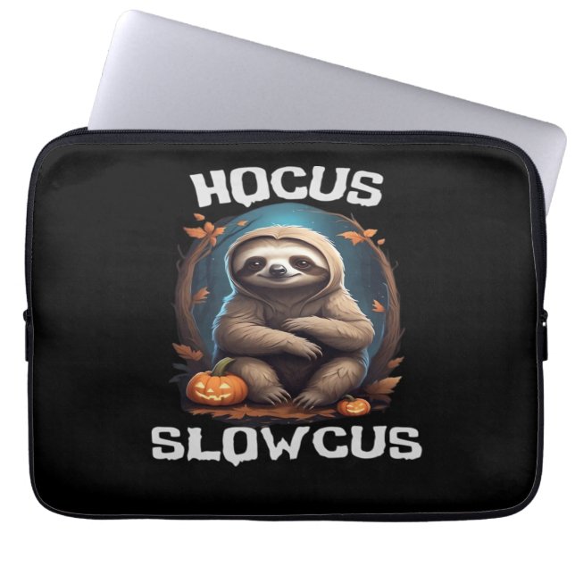Funda Para Portátil Hocus Slowcus Sloth lovers Halloween costume tee E (Frente)