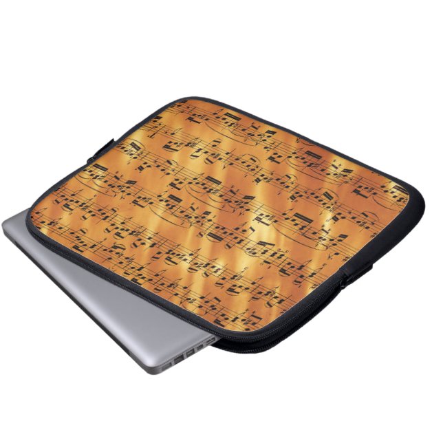 Funda Para Portátil Hoja de música (Inferior anverso)
