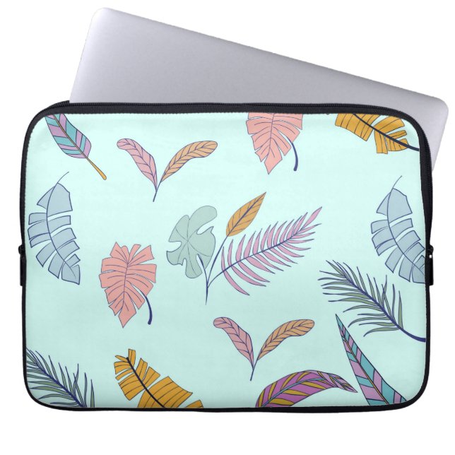 Funda Para Portátil hojas. (Frente)