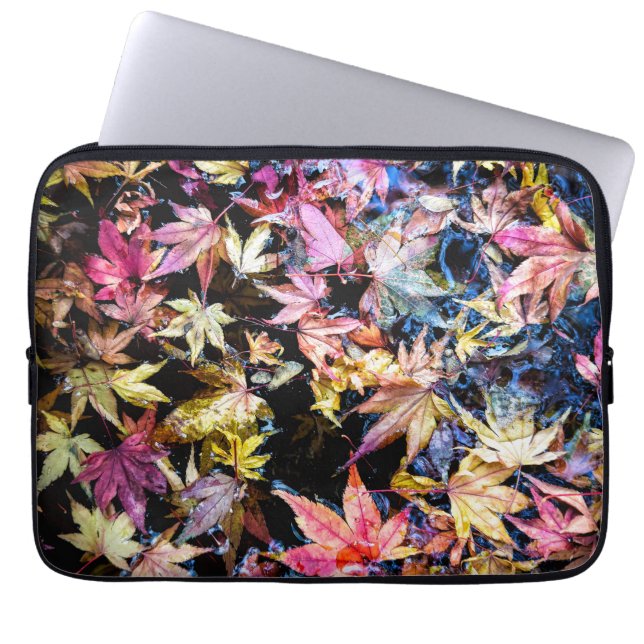 Funda Para Portátil Hojas caídas (Frente)