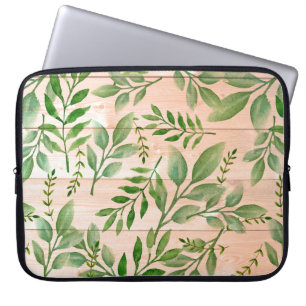 Funda Para Portátil Hojas De Acuarela Y Twig