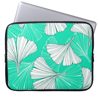 Funda Para Portátil Hojas de Ginkgo biloba, patrón dibujado a mano
