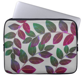Funda Para Portátil Hojas de laurel modernas y elegantes