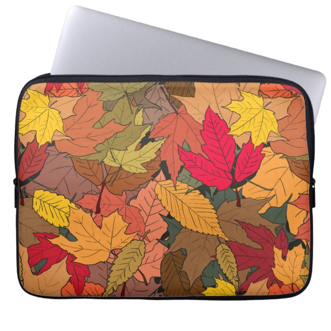 Funda Para Portátil Hojas de otoño coloridas (Frente)