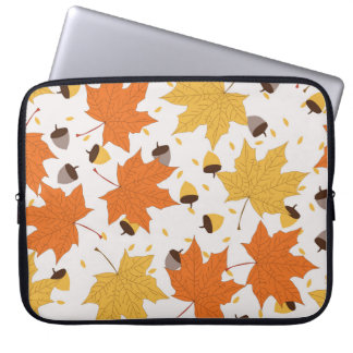 Funda Para Portátil Hojas de otoño, diseño inmaculado.