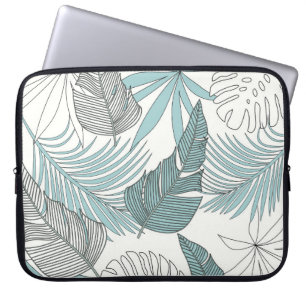 Funda Para Portátil Hojas Tropicales: Brillante Tendencia Sin Marea