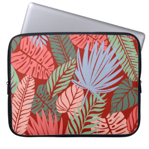 Funda Para Portátil Hojas tropicales de Doodle: Oscuras manos dibujada