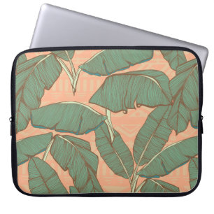 Funda Para Portátil Hojas tropicales de palmera fondo transparente