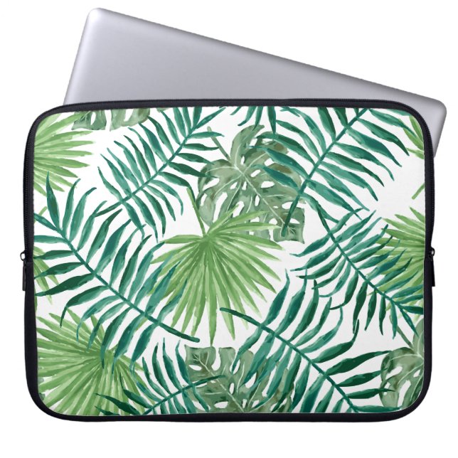Funda Para Portátil Hojas tropicales de selva (Frente)