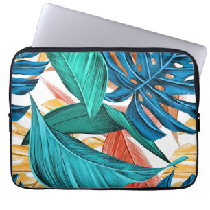 Funda Para Portátil Hojas tropicales exóticas de palma