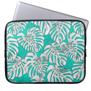 Funda Para Portátil Hojas tropicales, hojas de la jungla sin soldadura
