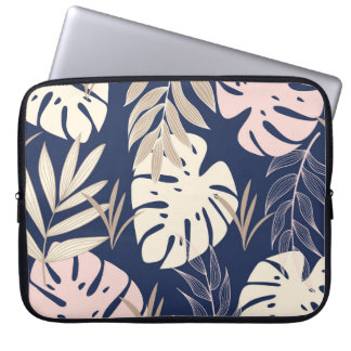 Funda Para Portátil Hojas tropicales: Resumen de la impresión de la ju