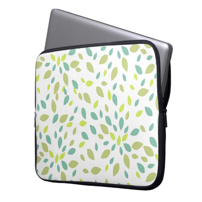 Funda Para Portátil Hojas (verdes) (Anverso izquierdo)