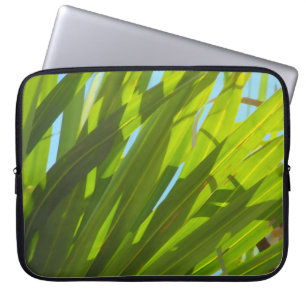 Funda Para Portátil Hojas verdes, luz solar y cielo azul