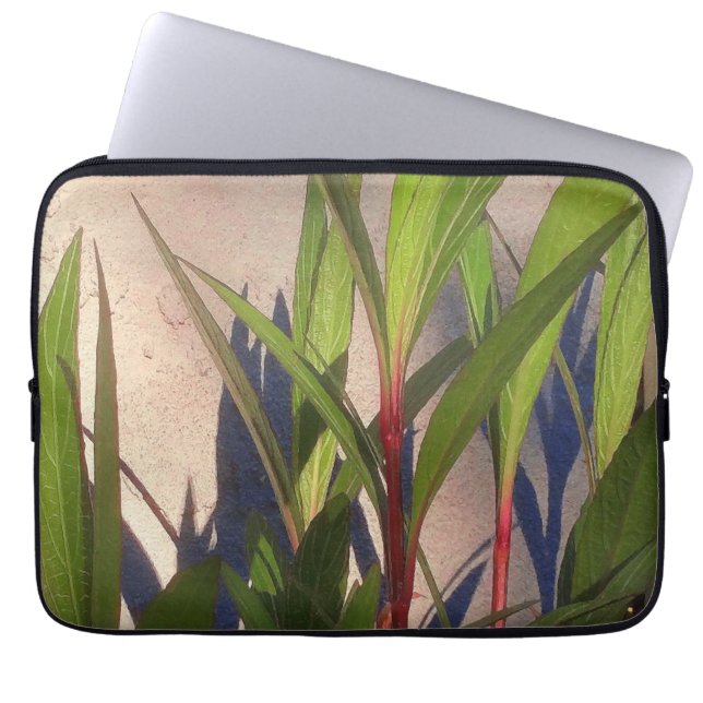 Funda Para Portátil Hojas y sombras (Frente)