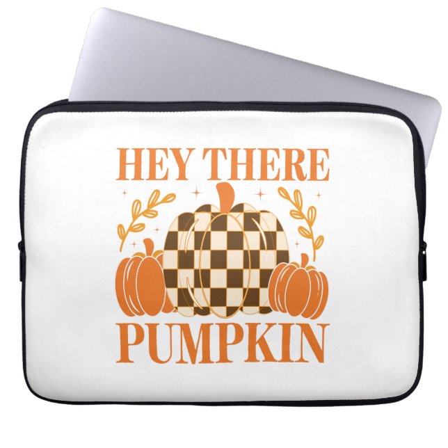 Funda Para Portátil Hola, Calabaza (Frente)