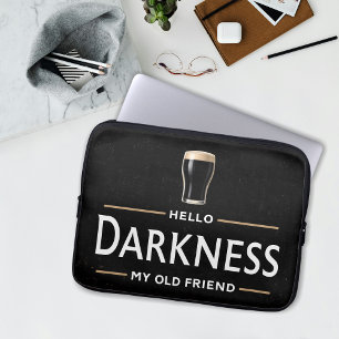 Funda Para Portátil Hola oscuridad mi viejo amigo divertido día de San