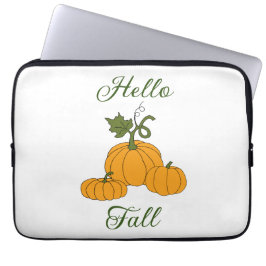 Funda Para Portátil Hola Otoño Minimalista Lindo  