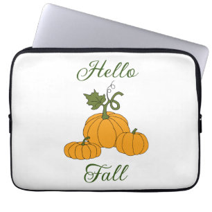 Funda Para Portátil Hola Otoño Minimalista Lindo