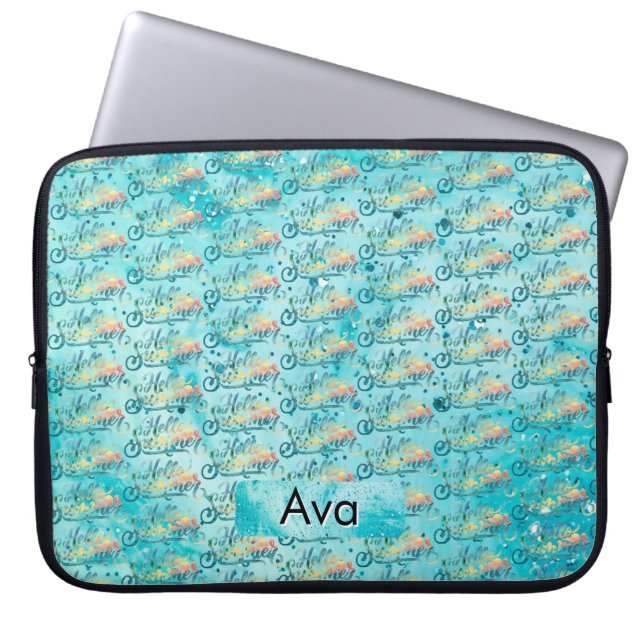 Funda Para Portátil Hola Verano (Frente)