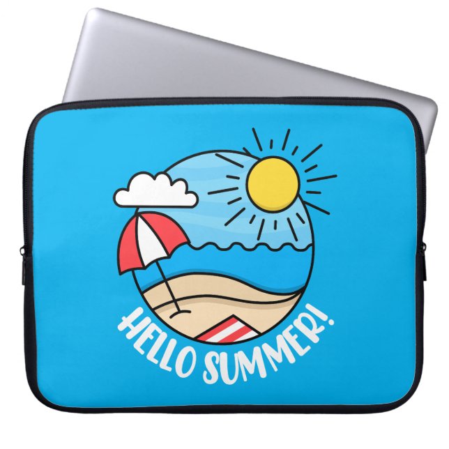 Funda Para Portátil Hola, verano 2 (Frente)