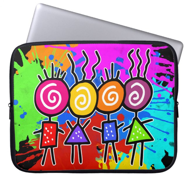 Funda Para Portátil holiES - HOLI MEJOR AMIGOS + tus ideas (Frente)