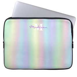 Funda Para Portátil Holograma arcoiris suave | Monograma
