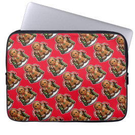 Funda Para Portátil Hombre de pan de jengibre con latas de dulces