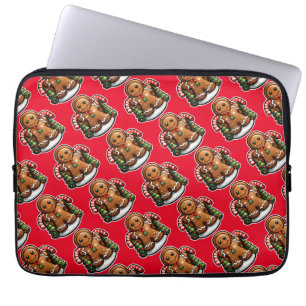 Funda Para Portátil Hombre de pan de jengibre con latas de dulces