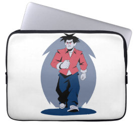 Funda Para Portátil Hombre enojado caminando