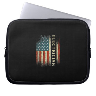 Funda Para Portátil Hombres Patrióticos regalos de electricidad Bander