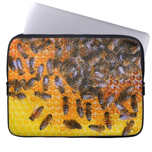 FUNDA PARA PORTÁTIL HONEY BEES (Frente)