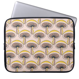 Funda Para Portátil Hongos Naturaleza Jardín vintage Patrón sin Marea