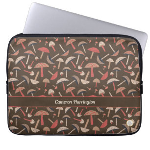 Funda Para Portátil Honorable retro vintage de hongos personalizados