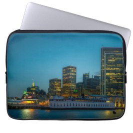 Funda Para Portátil Hora Azul en la Ciudad