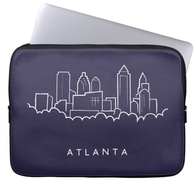 Funda Para Portátil Horizonte de Atlanta (Frente)