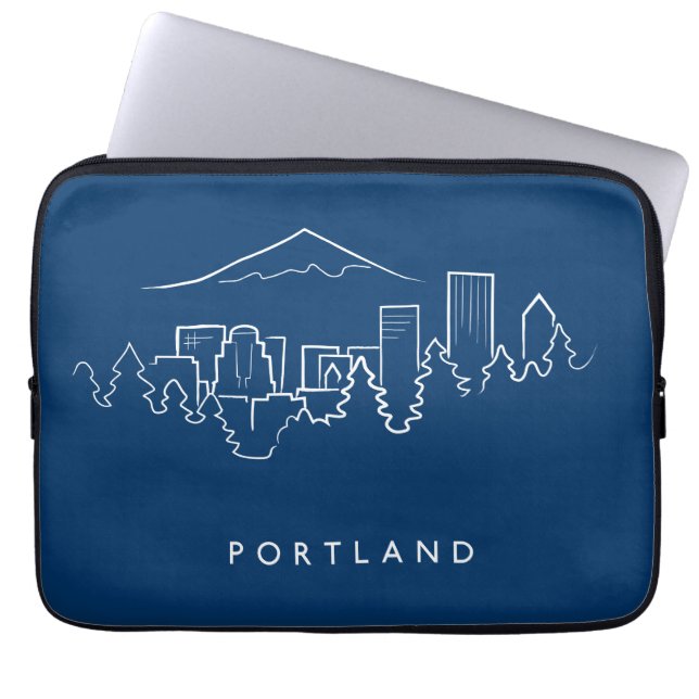 Funda Para Portátil Horizonte de Portland (Frente)
